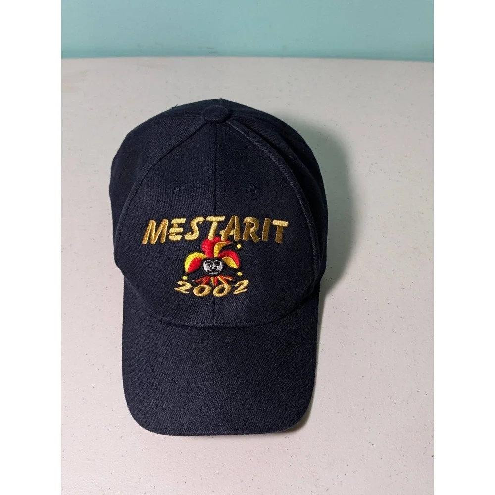Mestarit 2002 Strap Back Adjustable Hat Embroidered Blue Vintage